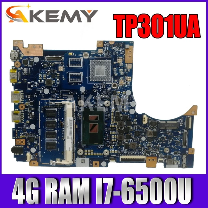 

TP301UJ материнская плата для ноутбука ASUS TP301UA оригинальная материнская плата 4GB-RAM I7-6500U