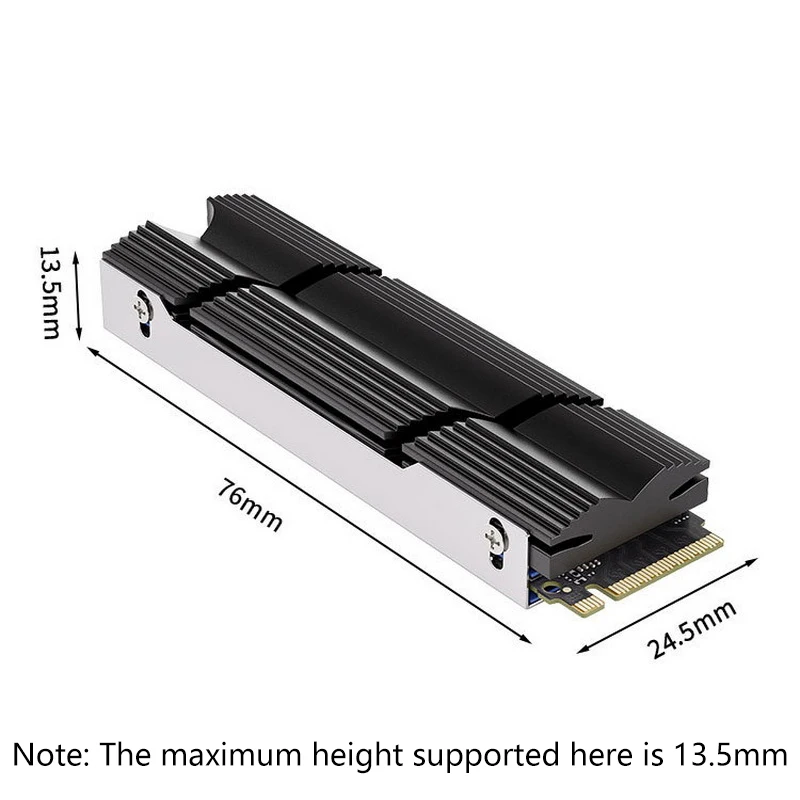 Для ПК PS5 PCIE 2280 SSD TEUCER M.2-9 NVMe Радиатор M2 Жесткий диск Алюминиевый радиатор с