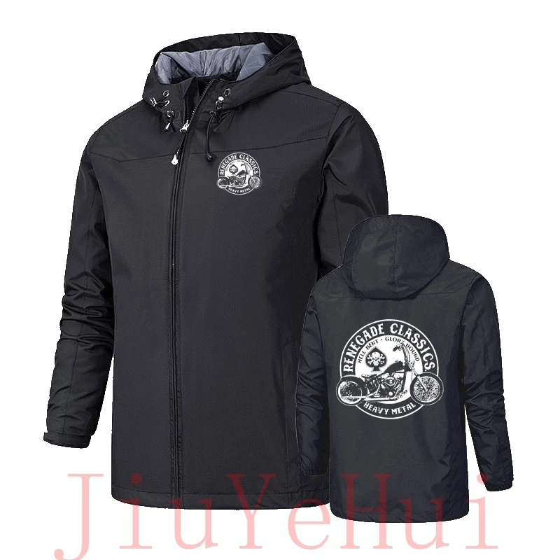 Ветровка мужская из тяжелого металла винтажная мотоциклетная куртка Glory Bounds