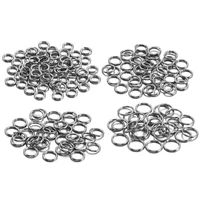 1050pcslot 4567mm stainless steel diy jewelry findings open single loops jump rings split ring for jewelry making