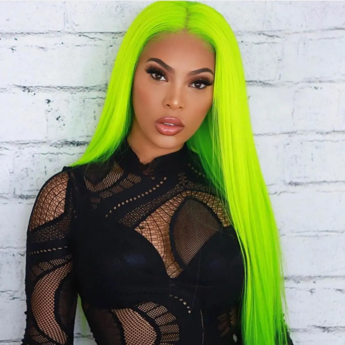 Fluorescent Green Pink Grey Blue Purple Orange Red 613 Lace Frontal Human Hair Wigs Highlight Colored Human Hair Wigs