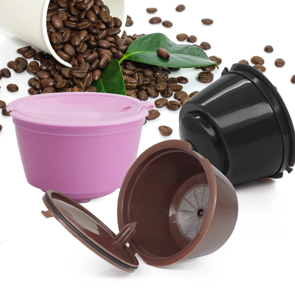 

3pcs coffee capsule cup Plastic Pods Refillable filter Coffeeware Machine Reusable Gift Strainer Refilling Filter Coffee Capsule