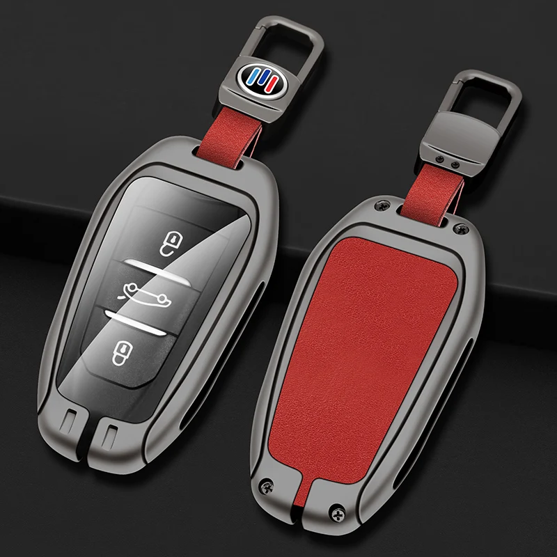 

Zinc Alloy+LeatherTPU Car Smart Remote Key Bag For Peugeot 408 5008 508 4008 e2008 308S For Citroen C6 C5 C4 PICASSO Accessories