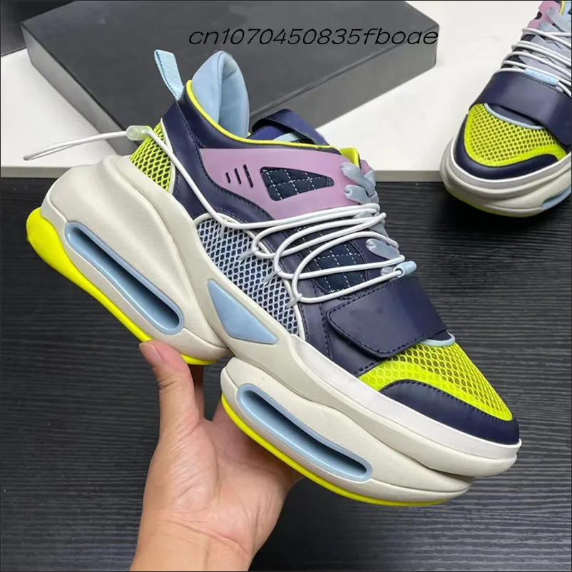 

2022 New Men's Sneakers Mixed Color Casual shoes Thick Bottom Luxury Brand Non-Slip Spacecraft Style Winter High Base