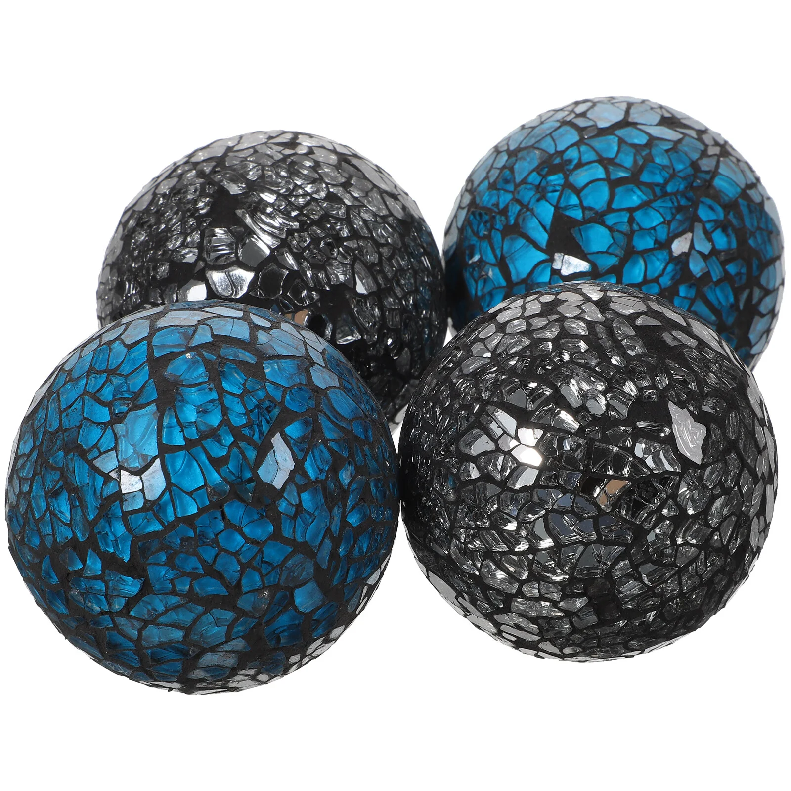 

4 Pcs Home Sphere Ball Mosaic Decor Dance Party Decorations Disco Balls Desktop Tabletop Ornaments
