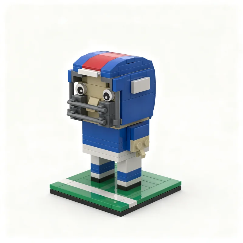126 шт. MOC NY Giants BrickHeadz Модель из строительных блоков, рождественский подарок, конструктор, художественная коллекция, идея для сборки. (art.: 3920dcd4e965a) - 3920dcd4e965a