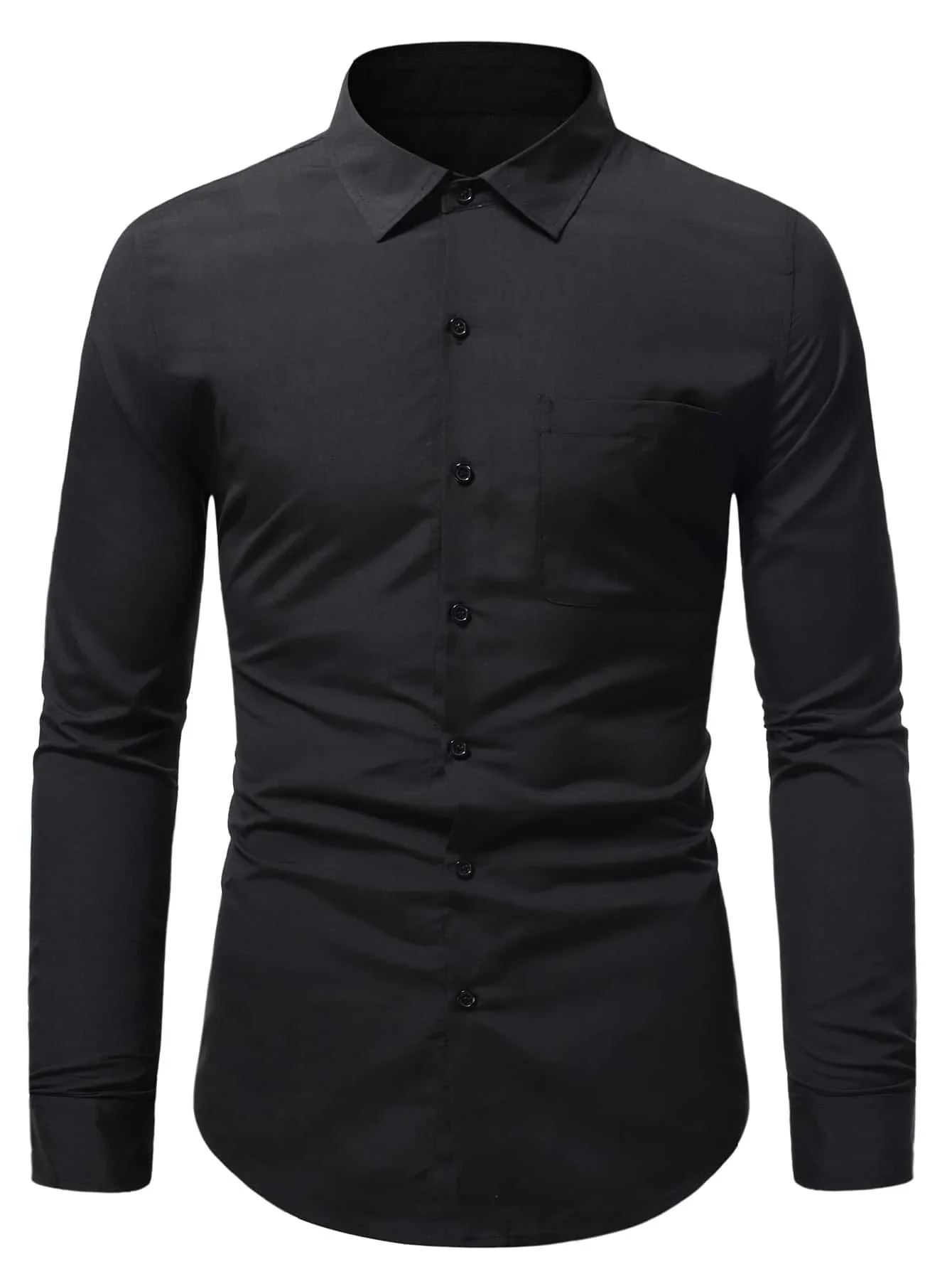 

Summer Short Sleeve Basic Stand Collar POLO Shirt Men's T-Shirt Top