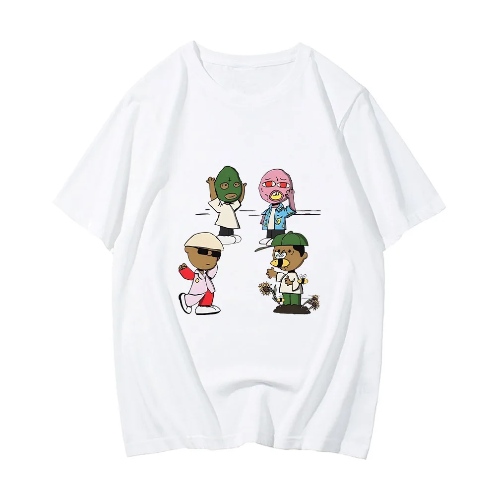 

Tylerr The Creator New T Shirt for Women Men Kawaii Tops Classic Games Character Graphic Print Tees Harajuku Cartoon Streetwear