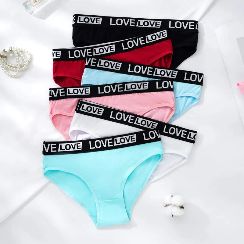 Купи Feminine Lingerie Cotton Panties Woman Sexy Letter Belt Briefs Low Waist Shorts Breathable Girl Underwear за 254 рублей в магазине AliExpress