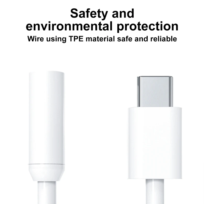 Адаптер C до 3 5 мм Aux-адаптер для наушников USB-C-конвертер