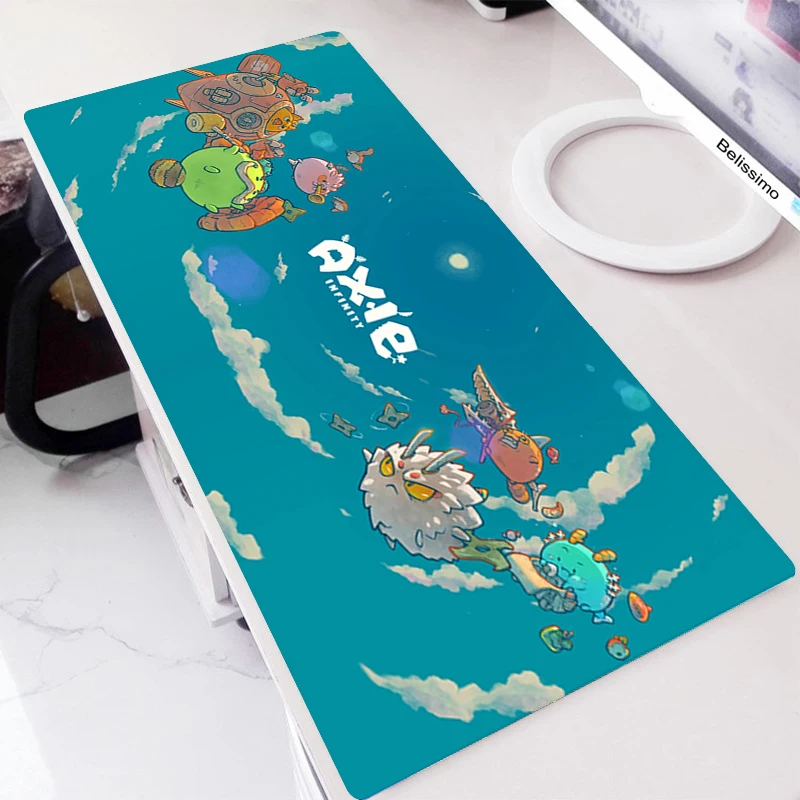 Симпатичная резиновая клавиатура Axie Infinity коврик для мышек с аниме ПК геймерский