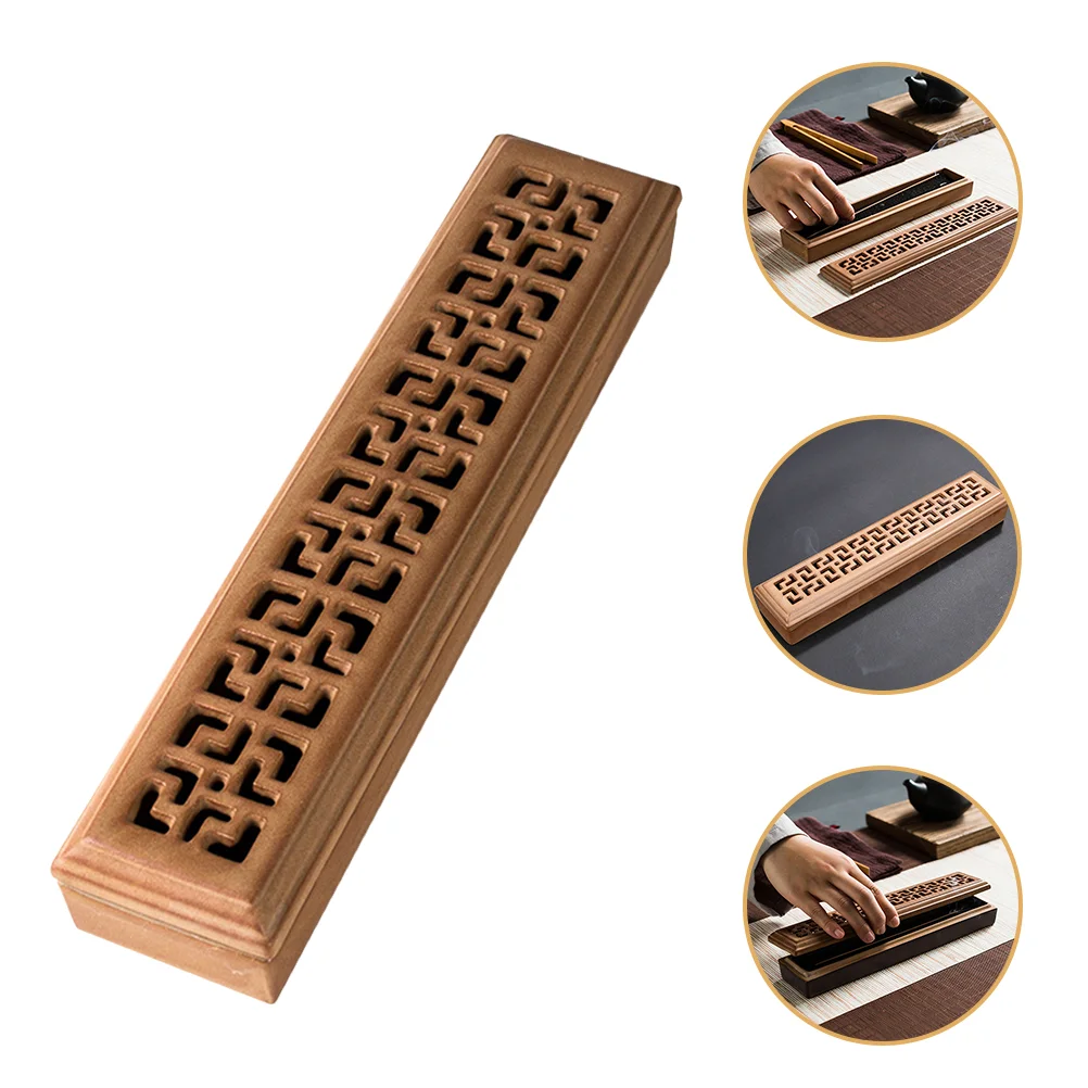 

Ceramic Incense Burner Hollow Incense Holder Aromatherapy Incense Stick Holder