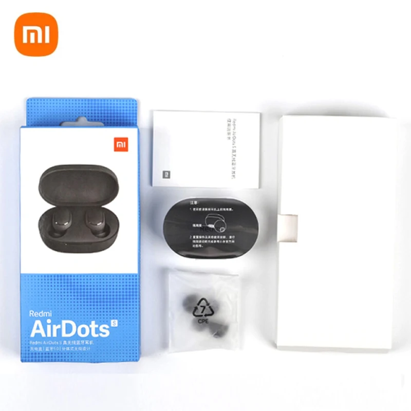 Оригинальные наушники Mi Tws Xiaomi Redmi Airdots S беспроводные Bluetooth управление ии игровая