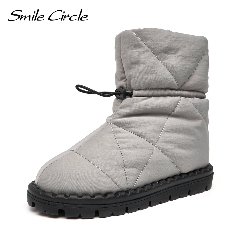 Женские зимние ботинки Smile Circle теплые лыжные ботильоны роскошная женская обувь с