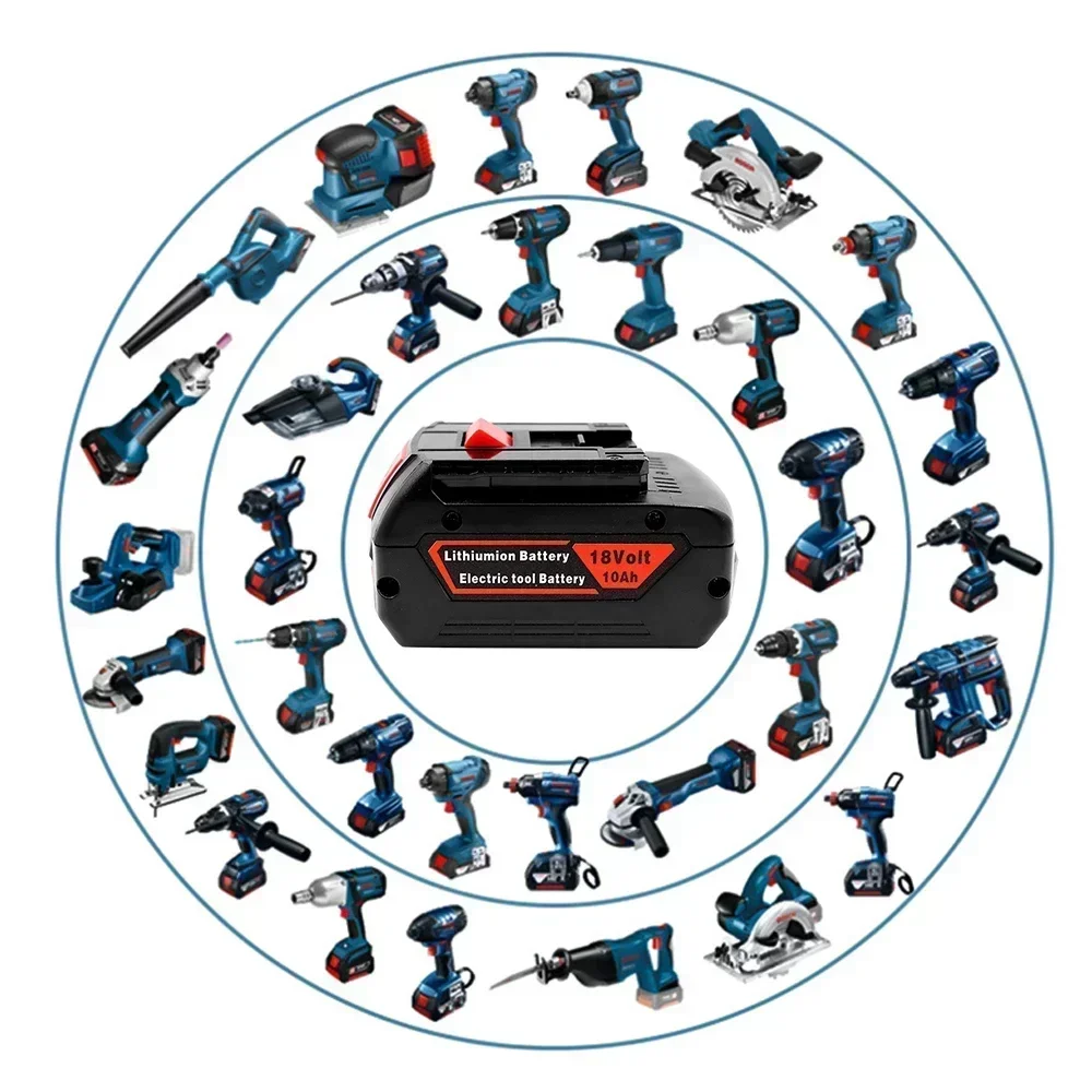 Аккумулятор 18 В 10000 мАч Ersatz для Bosch Professional System Cordless Werkzeuge BAT609 BAT618 GBA18V80 21700 Zelle