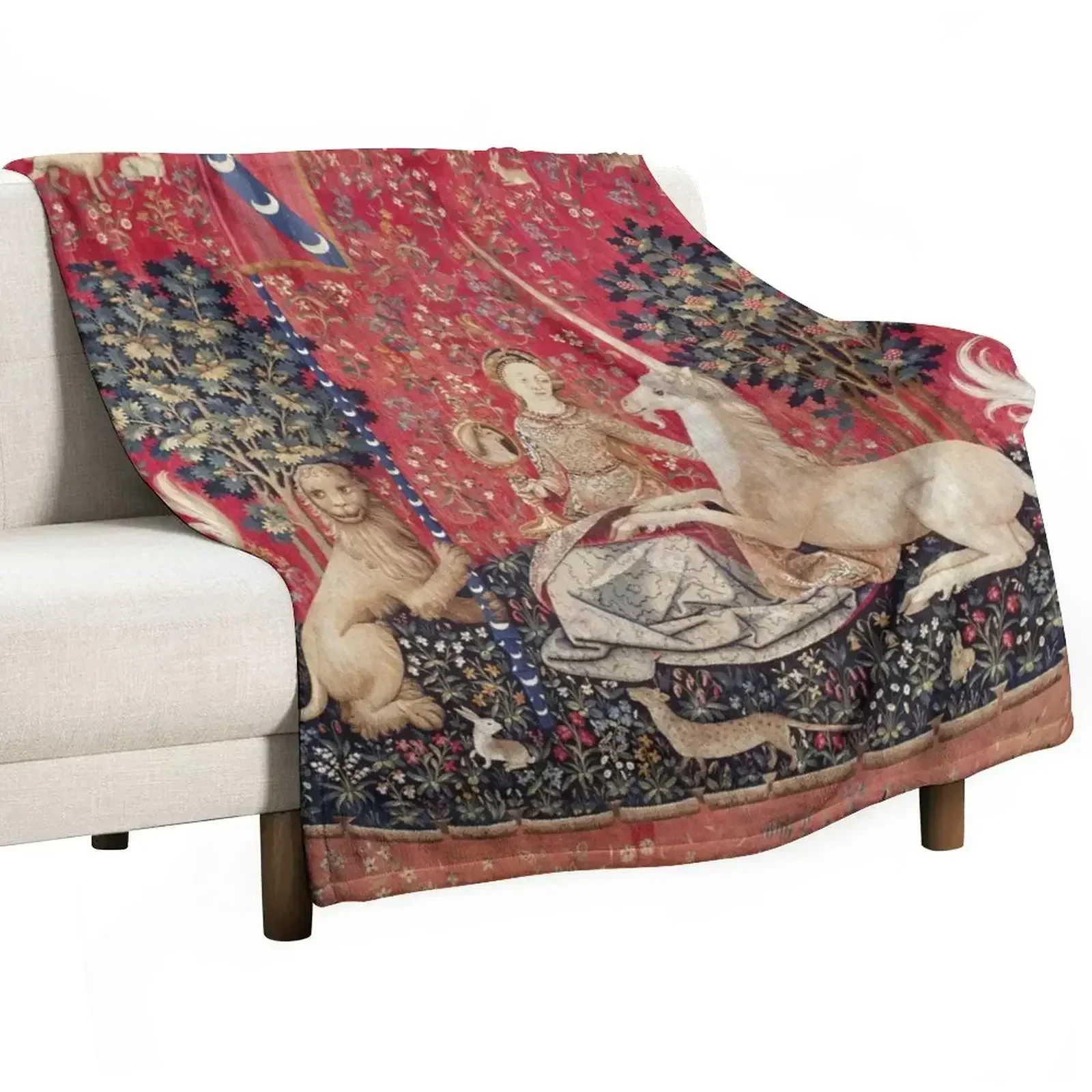 Средневековый гобелен Леди и единорог Five Senses — одеяло с прицелом детские