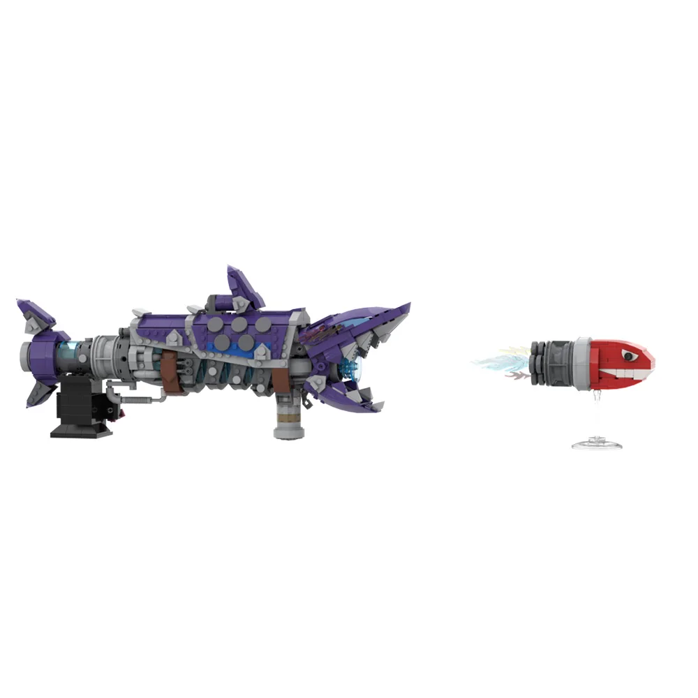 MOC Jinx Fishbone Bazooka строительные блоки модель игровой фигурки волшебная девушка
