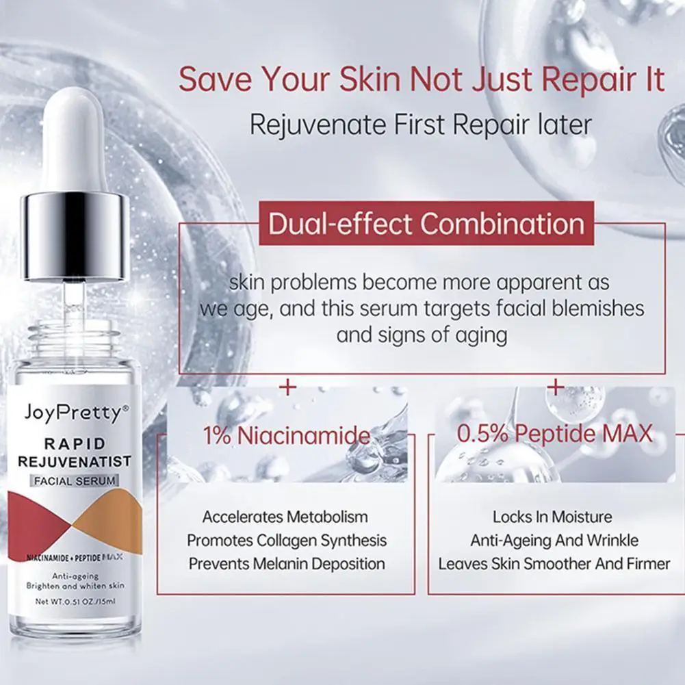 

Новый Ниацинамид отбеливающая лицевая сыворотка Peptide Max Косметика против морщин Beauty Firmer Acid Skincare с гиалуроновой кислотой L7s4