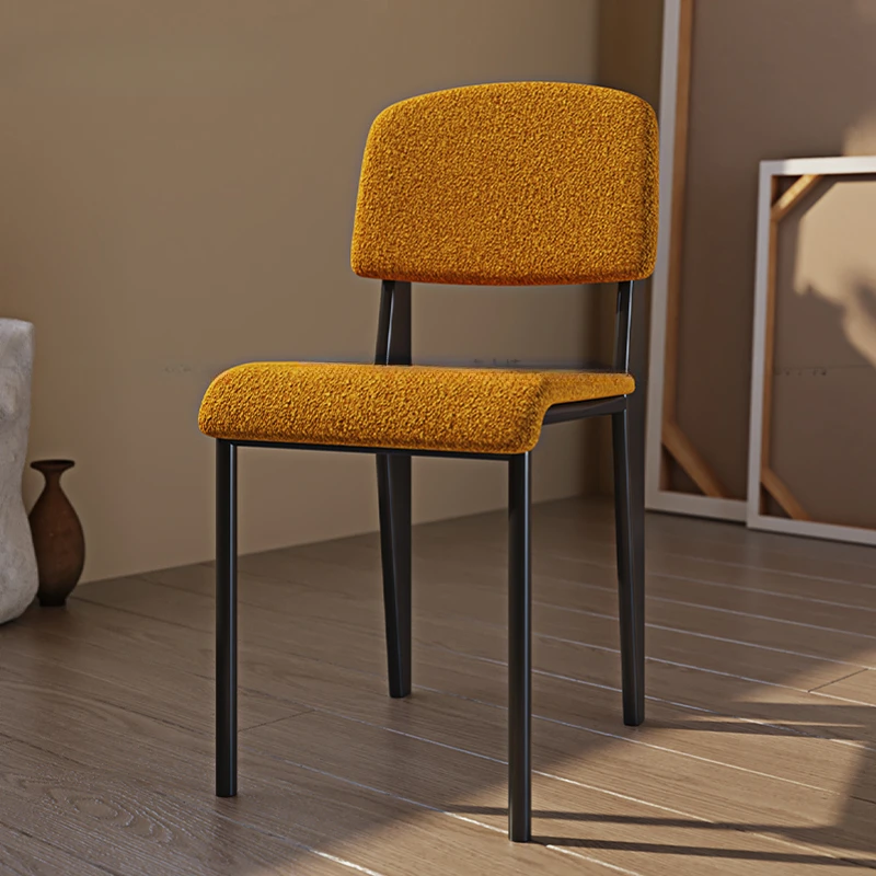 

Металлические обеденные стулья в скандинавском стиле для гостиной и кухни, эргономичные обеденные стулья для ресторана, современная мебель для дома MR50DC