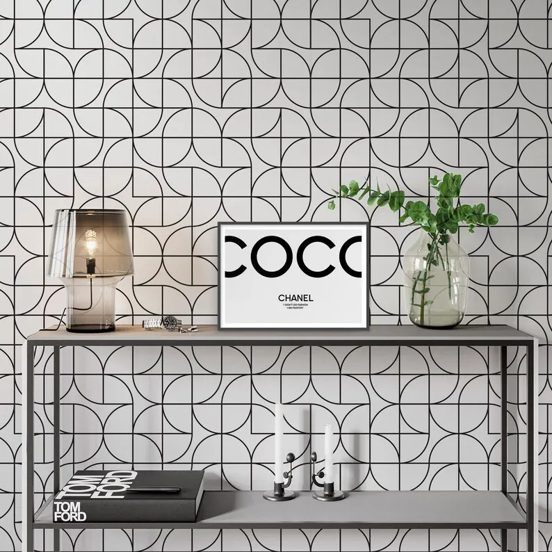 

Art Deco Outlines - Art Deco Pattern - Pattern Printed Wall Art - Wallpaper - Removable Wallpaper - SKU:ADOP