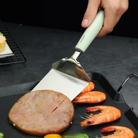 bbq turners stainless steel barbecue turners cake spatula with plastic handle kitchen utensils pizza barbecue accessories