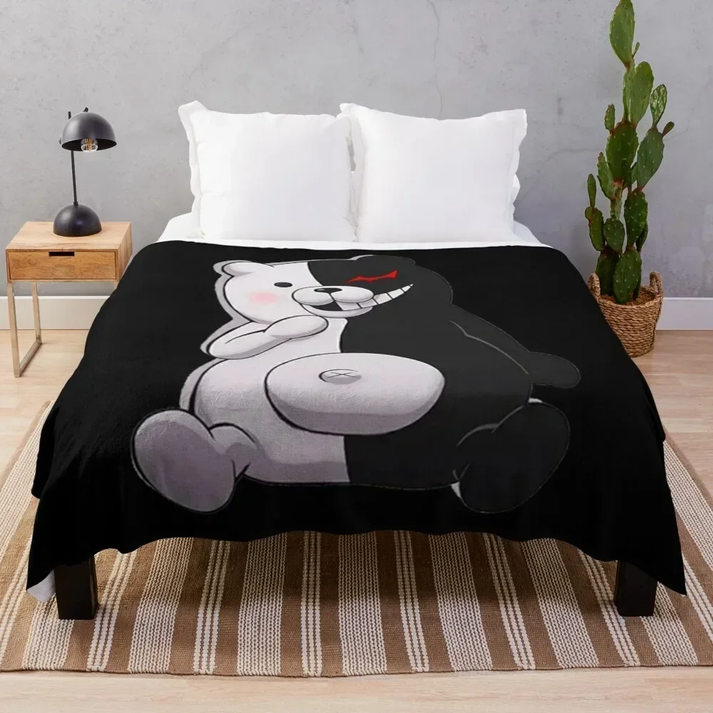Наклейка Monokuma и Monomi одеяло диван-кровать фланелевые одеяла