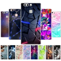 cover phone case for huawei p9 lite plus 2016 soft tpu silicon back cover 360 full protective printing transparent coque