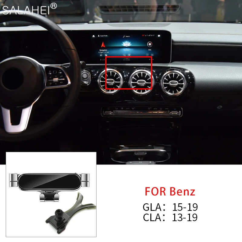 Car Mobile Phone Holder Gravity Stand GPS Support In Bracket For Mercedes Benz GLA 45 AMG X156 CLA W117 C117 Gla200 Gla250 Coupe