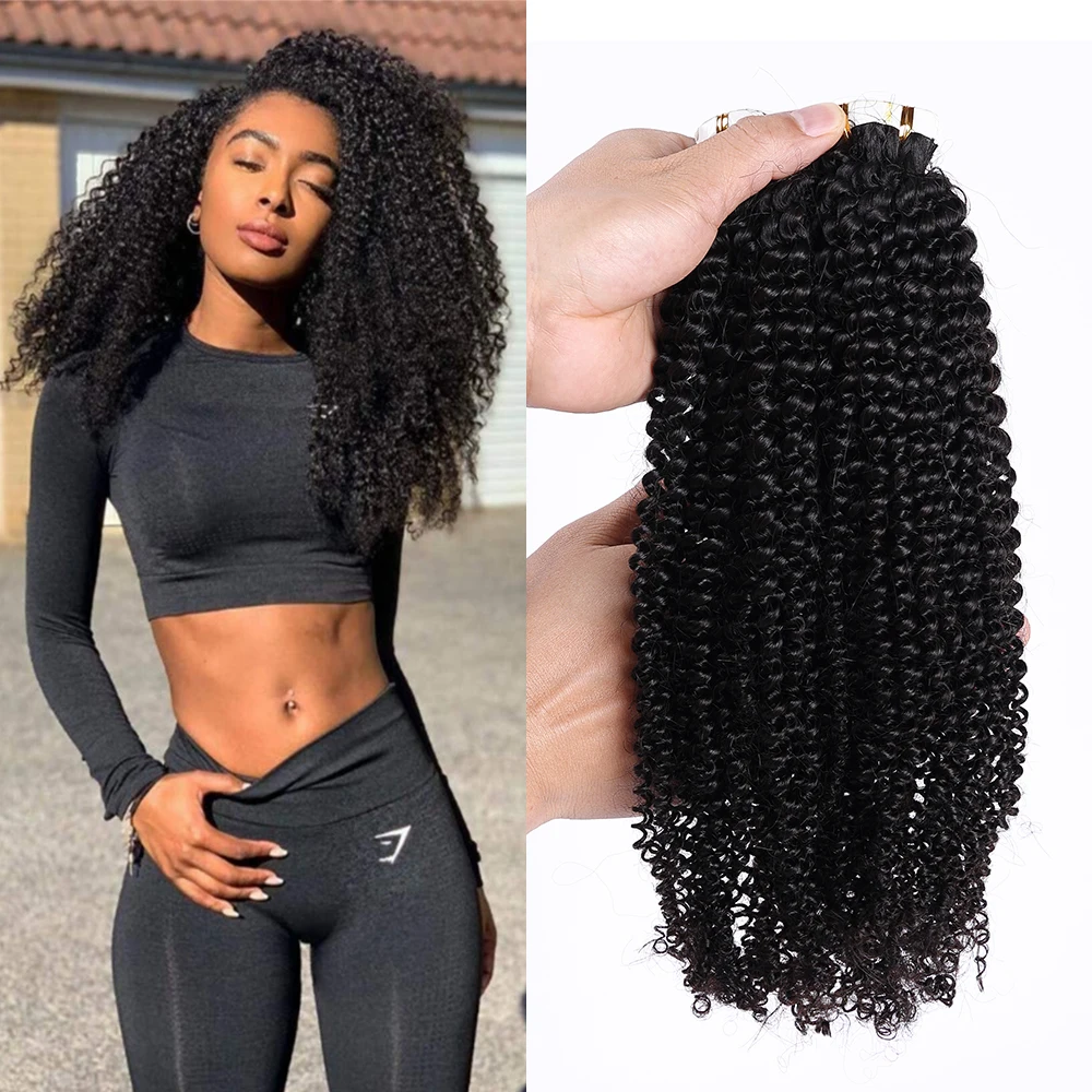 

Afro Kinky Curly Tape in Extensions Human Hair 50 100g Brazilian Remy Human Hair Skin Weft Tape Hair Extensions