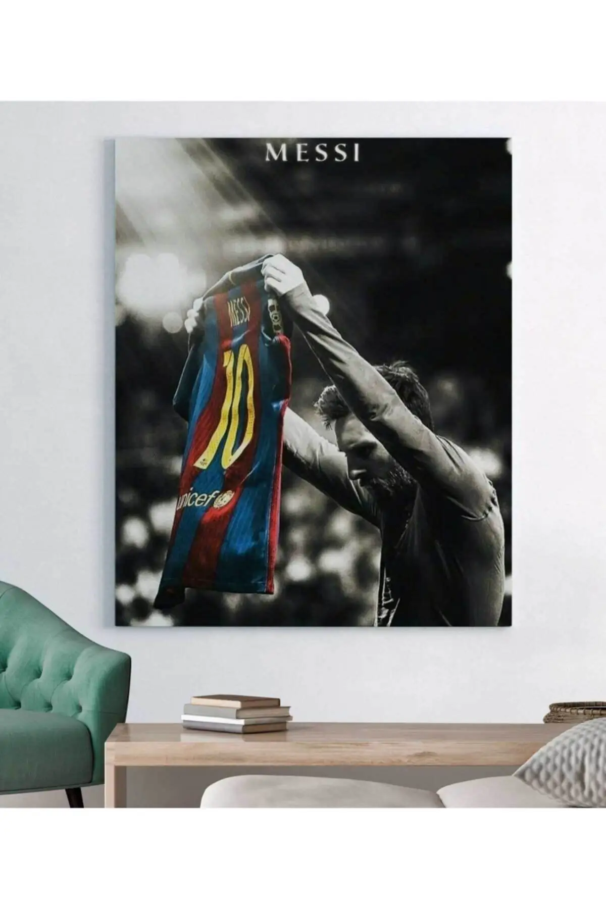 

Messi Canvas Painting Football Star Wall Art Decoration Home Decor Painting Football Club Fans Souvenir