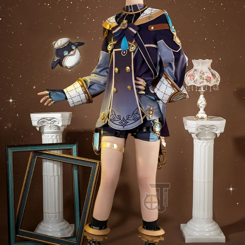 

Game Genshin Impact Freminet Cosplay Costume Fancy Party Suit Coat Jumpsuit Halloween Uniforms Anime Clothing Custom Made