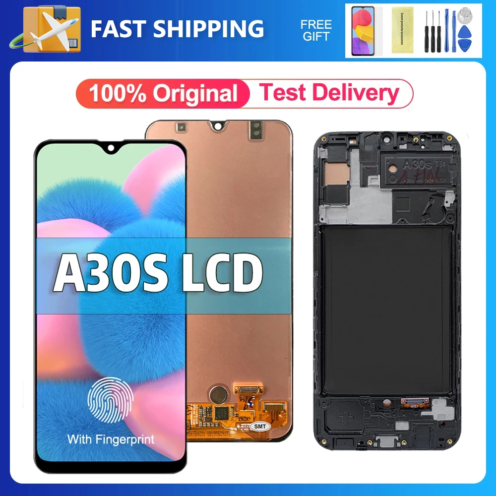 

A30S 6.4" Original Screen For Samsung galaxy A30S LCD Display Touch Screen Digitizer Assembly Part A307F A307FN A307G A307GN LCD