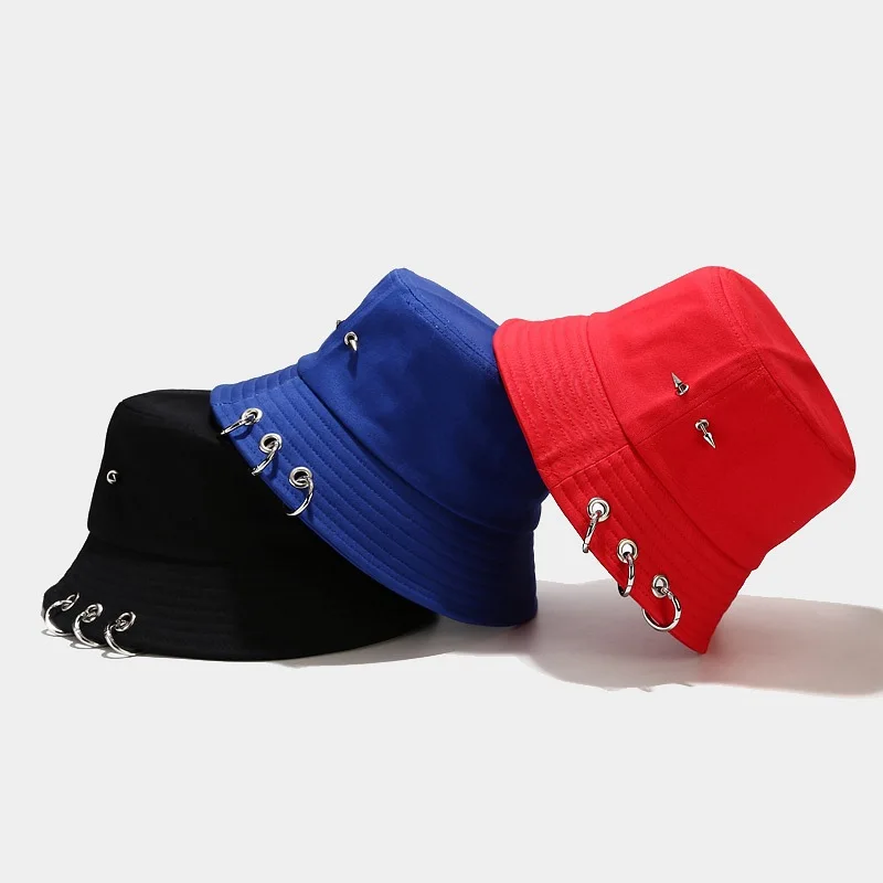 

2022 New Hats for Women Men Rivet Summer Bucket Hat Hip Hop Caps Fishing Cap Gorro Gorras Casquette Gorra Schapeau Femme Muts