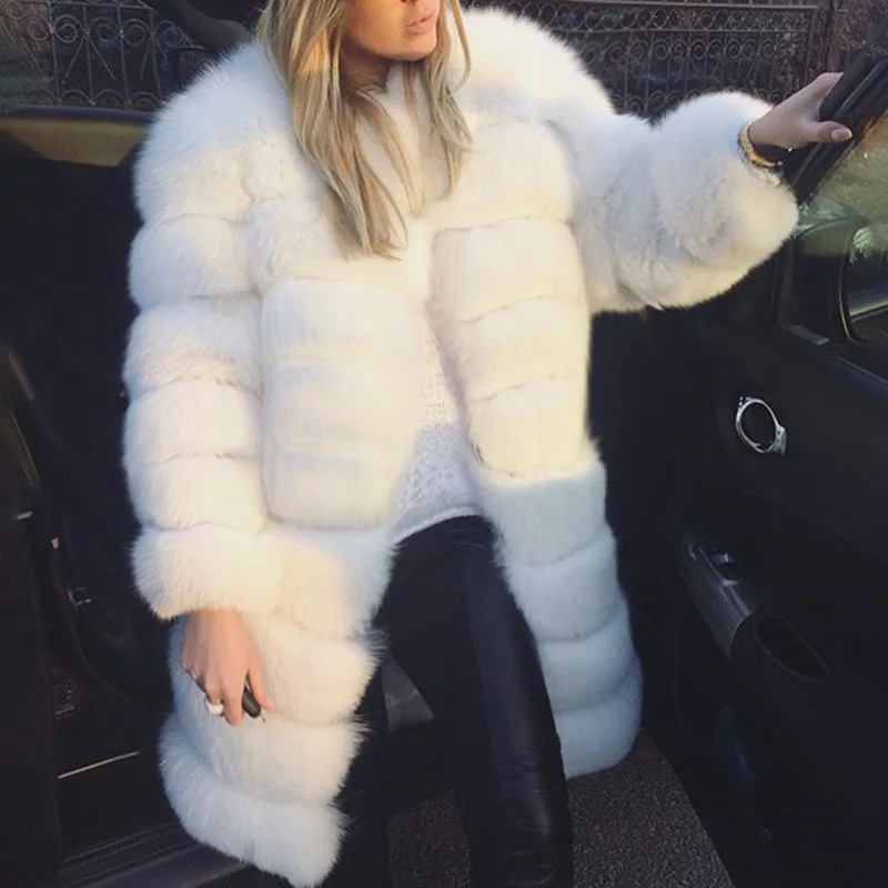 Top Fashion Women Coat Women Jacket Fur Mink Fur Thick Winter High Street Other Slim Real Fur Women's Teddy Coat