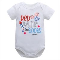 red white boobs onesie 4th of july baby girl clothes fourth of july shirt 4th of july kids shirts usa patriot baby clothes m