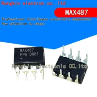 10pcs max487 max487cpa max487epa dip8 straight plug in transceiver ic