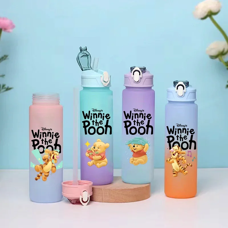 750 мл плюшевый мишка детская соломенная градиентная чашка для воды студенческая