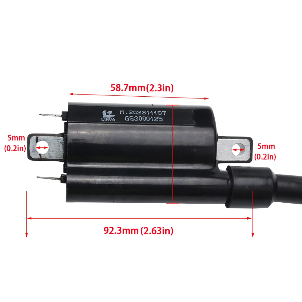 Мотоциклетная катушка зажигания EFI высокого напряжения 4 0 Ом для системы Yeson Huiqi