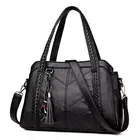 Женская сумка через плечо 2020 модная высококачественная черная сумки женские из искусственной кожи сумка женская