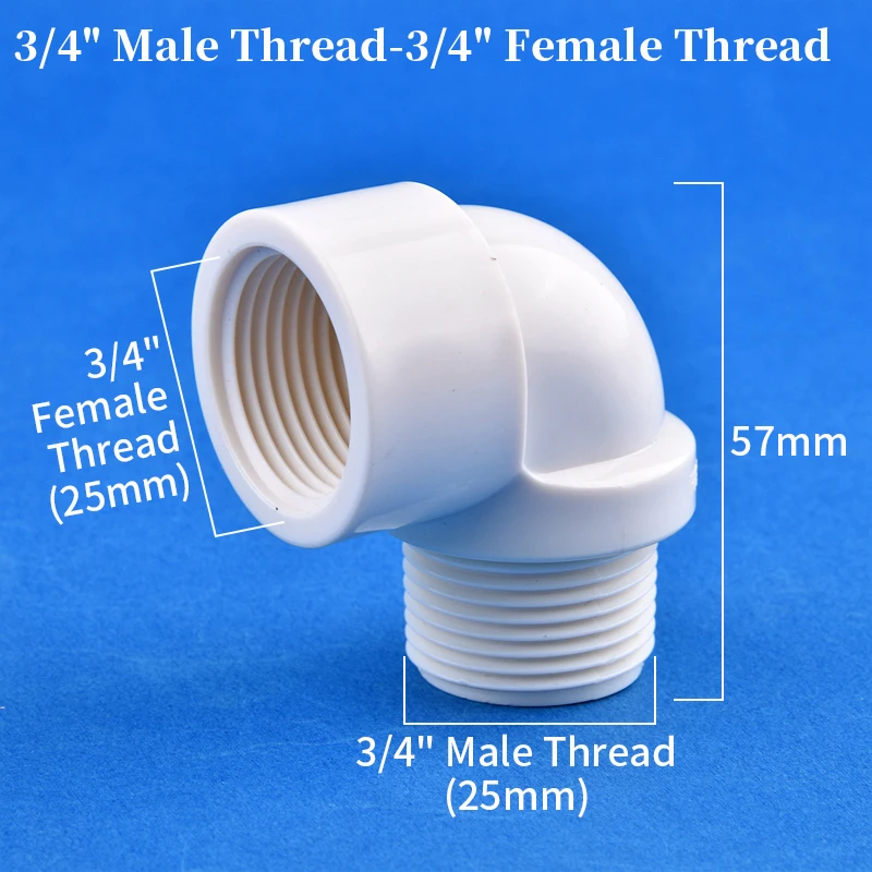 

ПВХ угловой соединитель SgooHan 1/2", 3/4", 1" белый