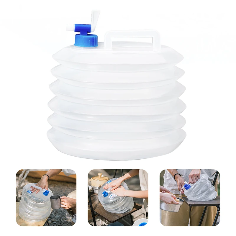 

2023 New Collapsible Water Bucket Foldable Water Storage Gear Outdoor Hiking Camping Water Bucket Travel Tourist Water Bag