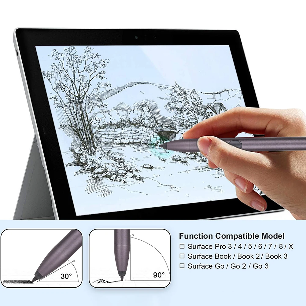 

Universal Tablet Stylus Pen for Microsoft Surface Pro 3/4/5/6/7/8/X Surface Book/Surface Go 380 level Smooth Writing Painting