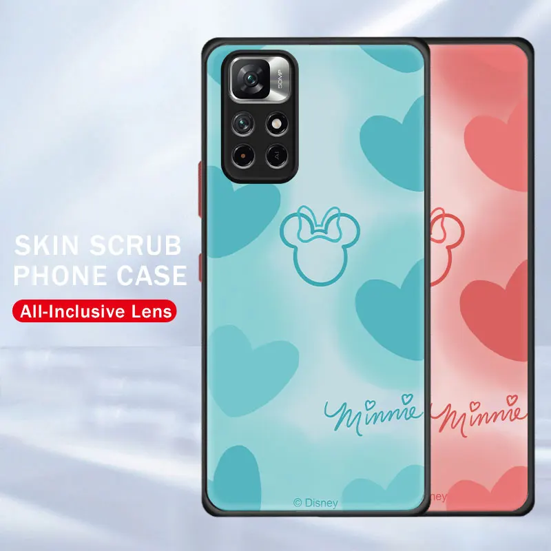 

Matte Translucent Protective Mickey Mouse Chocolate Art For Redmi 9A K40 10 Pro 9T 9C 8 8A 11 9 9S 10X 7 10C Capinha Funda