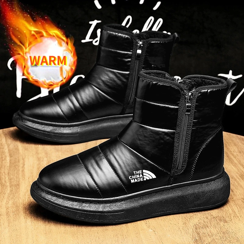 Мужские Зимние ботильоны Coslony водонепроницаемые с вулканизированной подошвой