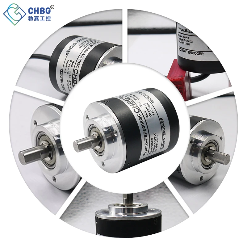 CHBG 5008 Двухтактный выход Инкрементный энкодер 20/30/25/40/50/60/80/90/100/3600/5000 ппр