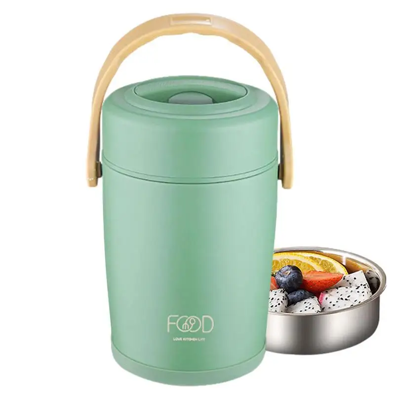 

Lunch Thermos For Hot Food Multi-Layer Leak Proof Portable Portable Large Capacity Thermal Bento Box Bento Container Insulation