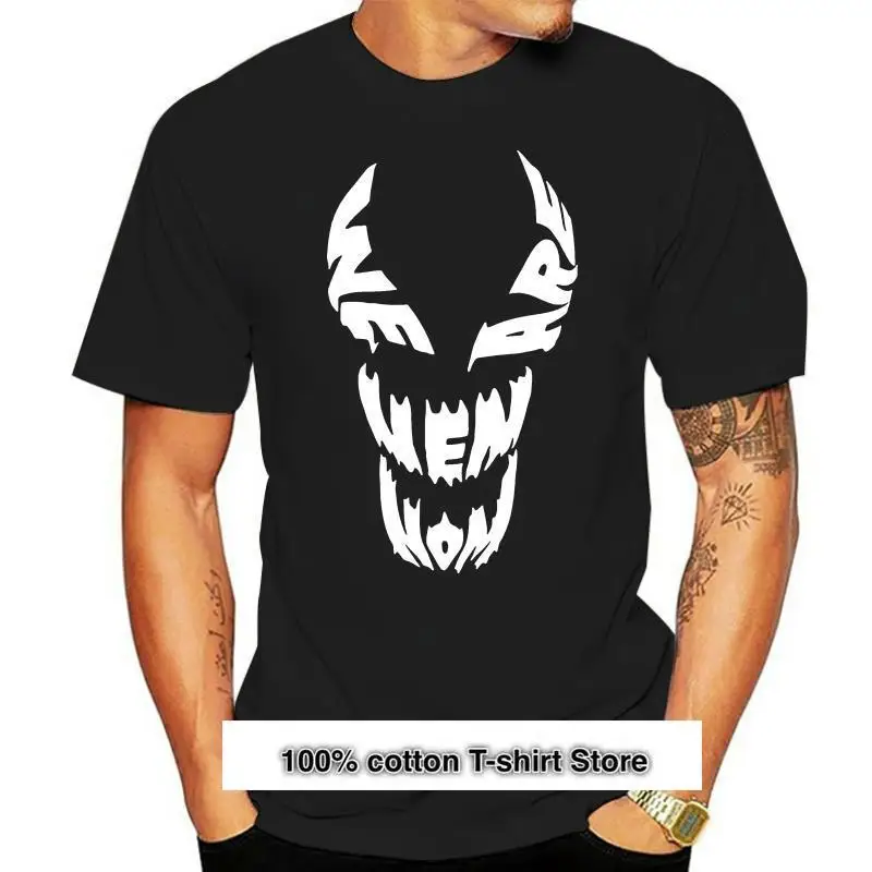 

Camiseta с принтом, неформальная для мужчин, модная одежда, мы ядовитый, для летнего сезона, новый