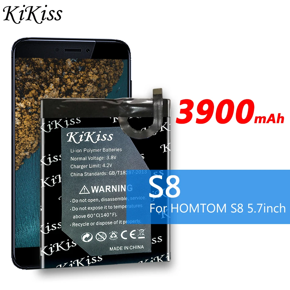 

Оригинальный аккумулятор KiKiss для телефона, для телефона, модель S8, 5,5-дюймовый экран, аккумулятор MTK6750, 5,7 мАч, Аксессуары для мобильных телефонов, аккумулятор для телефона
