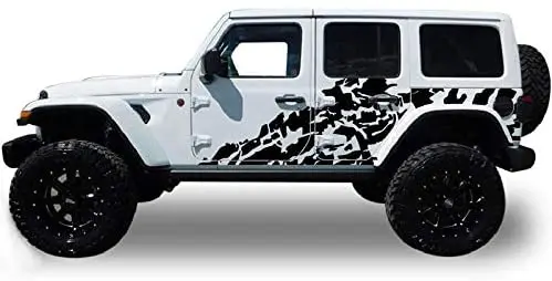 

Bubbles Designs Decal Sticker Vinyl Big Door Splash Compatible with Jeep Wrangler JL JK 20072019 Present
