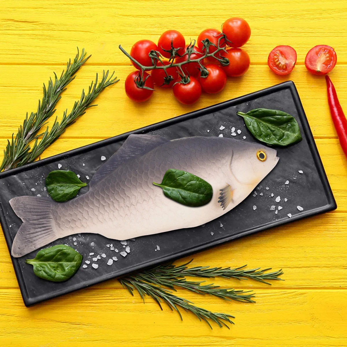 

Реалистичная искусственная рыба, 2 шт., Игрушечная модель рыбы для еды, Детские сувениры